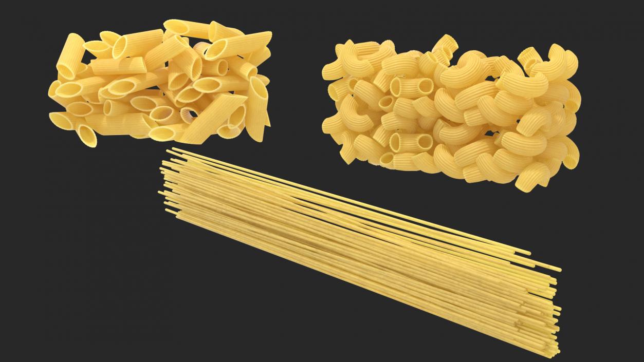 Dry Pasta Boxes Set 3D model