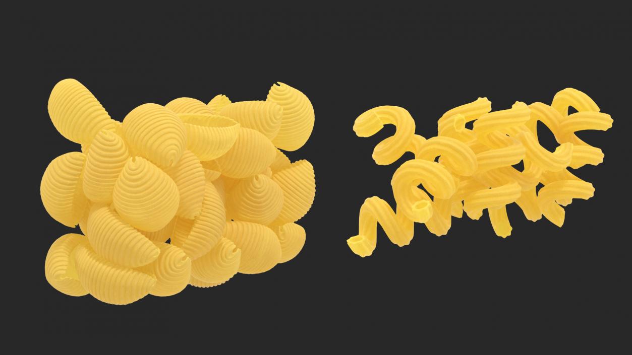 Dry Pasta Boxes Set 3D model