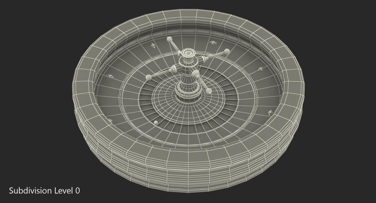 Roulette Wheel 3D model