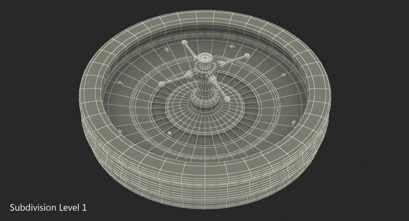 Roulette Wheel 3D model