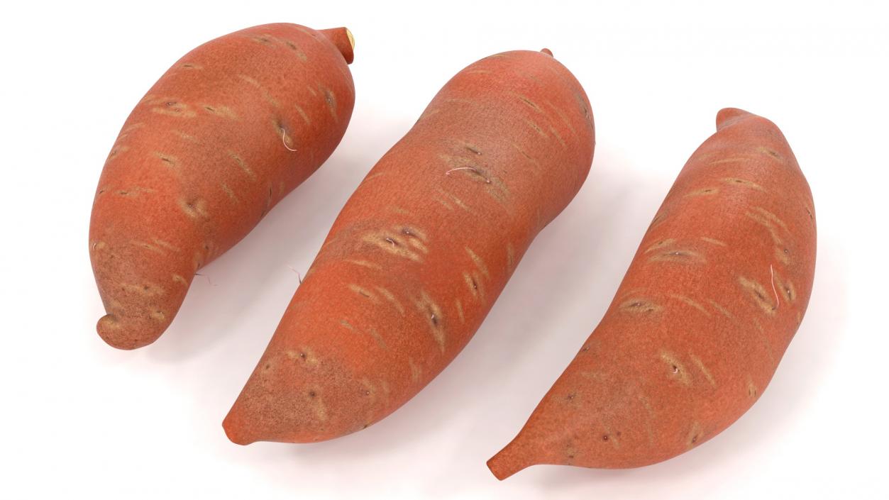 3D model Sweet Potatoes Brown