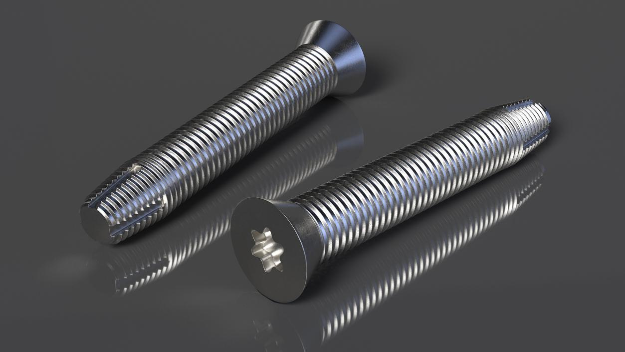 3D model Metal Screws Collection 2