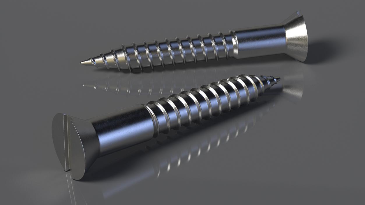 3D model Metal Screws Collection 2