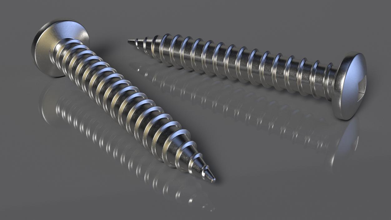 3D model Metal Screws Collection 2