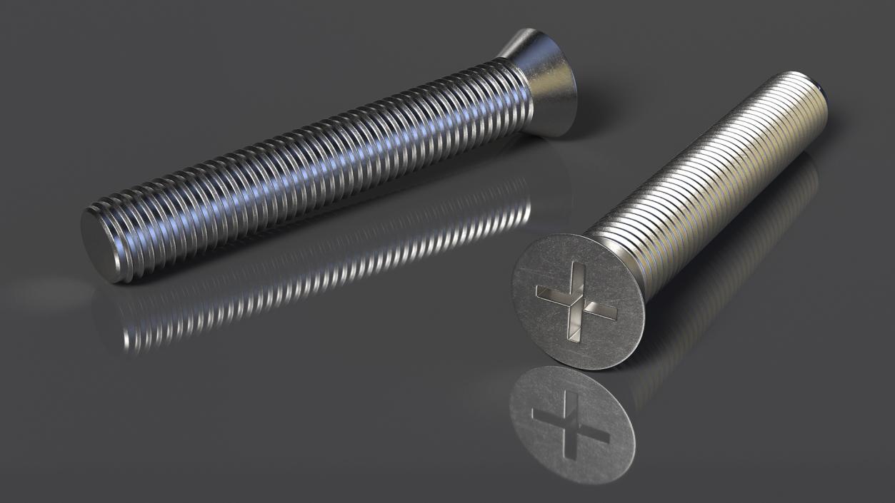 3D model Metal Screws Collection 2