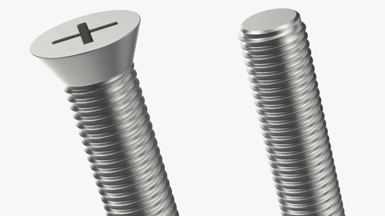 3D model Metal Screws Collection 2