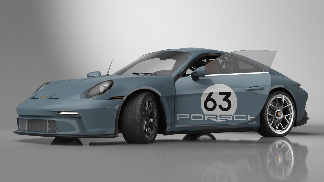 3D Rigged Retro and Modern Porsche 911 Collection