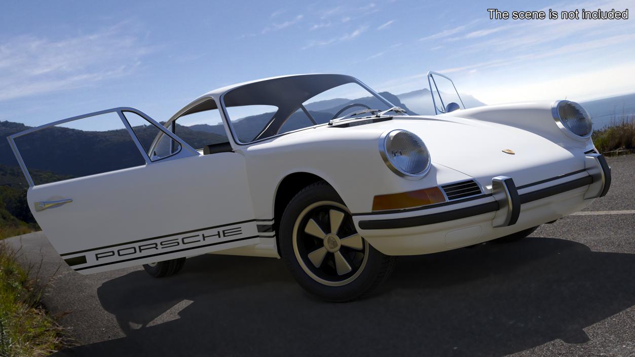 3D Rigged Retro and Modern Porsche 911 Collection