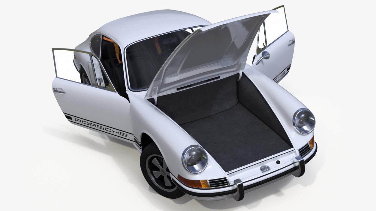 3D Rigged Retro and Modern Porsche 911 Collection