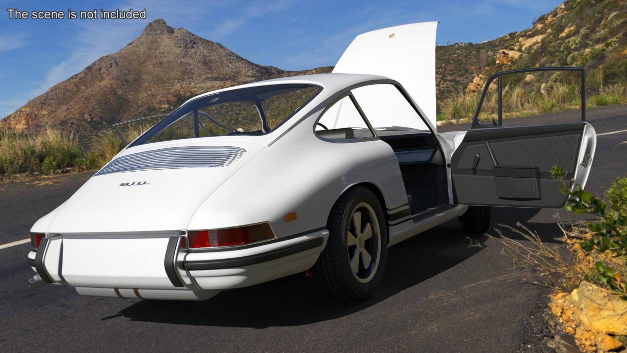 3D Rigged Retro and Modern Porsche 911 Collection