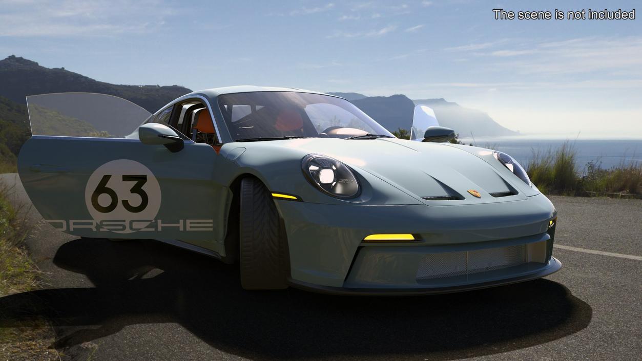 3D Rigged Retro and Modern Porsche 911 Collection