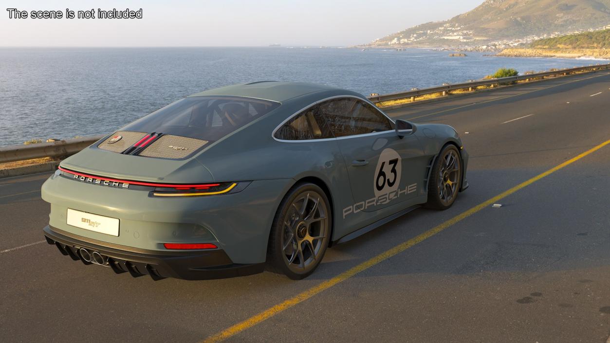 3D Rigged Retro and Modern Porsche 911 Collection