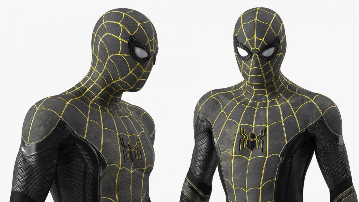 Spiderman Black Suit Standing Pose 3D model