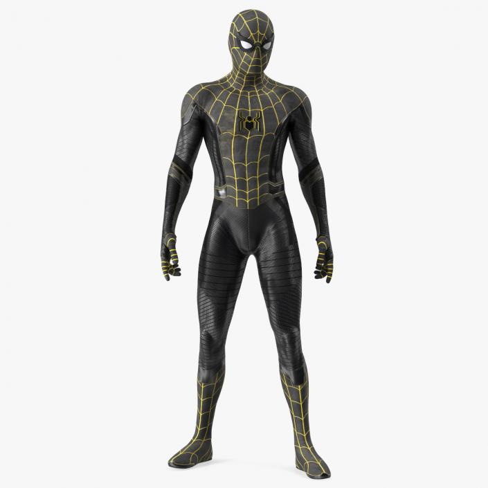 Spiderman Black Suit Standing Pose 3D model