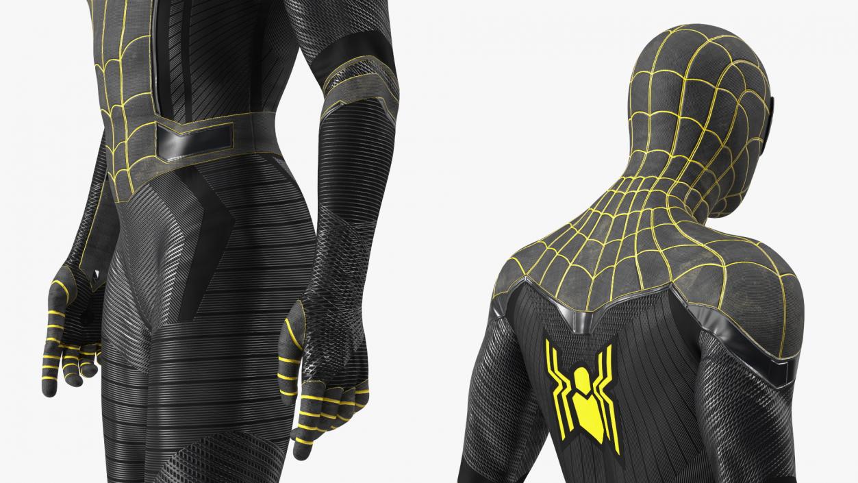 Spiderman Black Suit Standing Pose 3D model