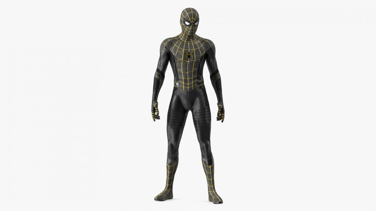 Spiderman Black Suit Standing Pose 3D model