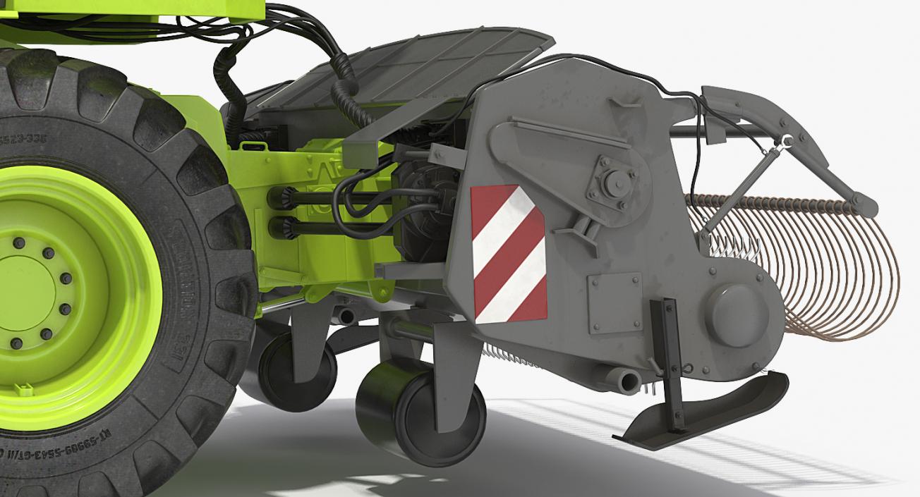 Forage Harvester Combine Generic Rigged 3D model