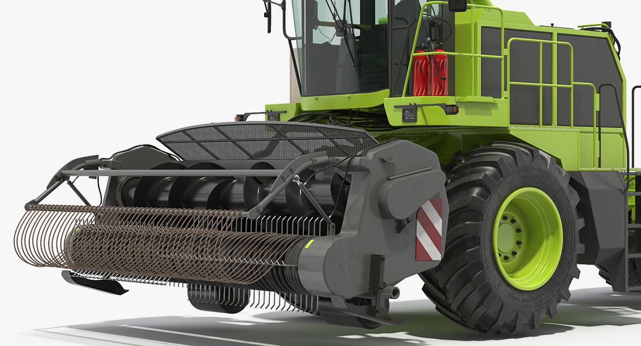 Forage Harvester Combine Generic Rigged 3D model