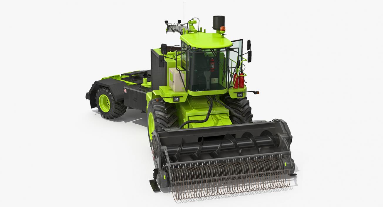 Forage Harvester Combine Generic Rigged 3D model