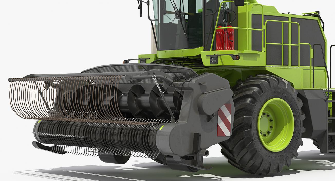 Forage Harvester Combine Generic Rigged 3D model