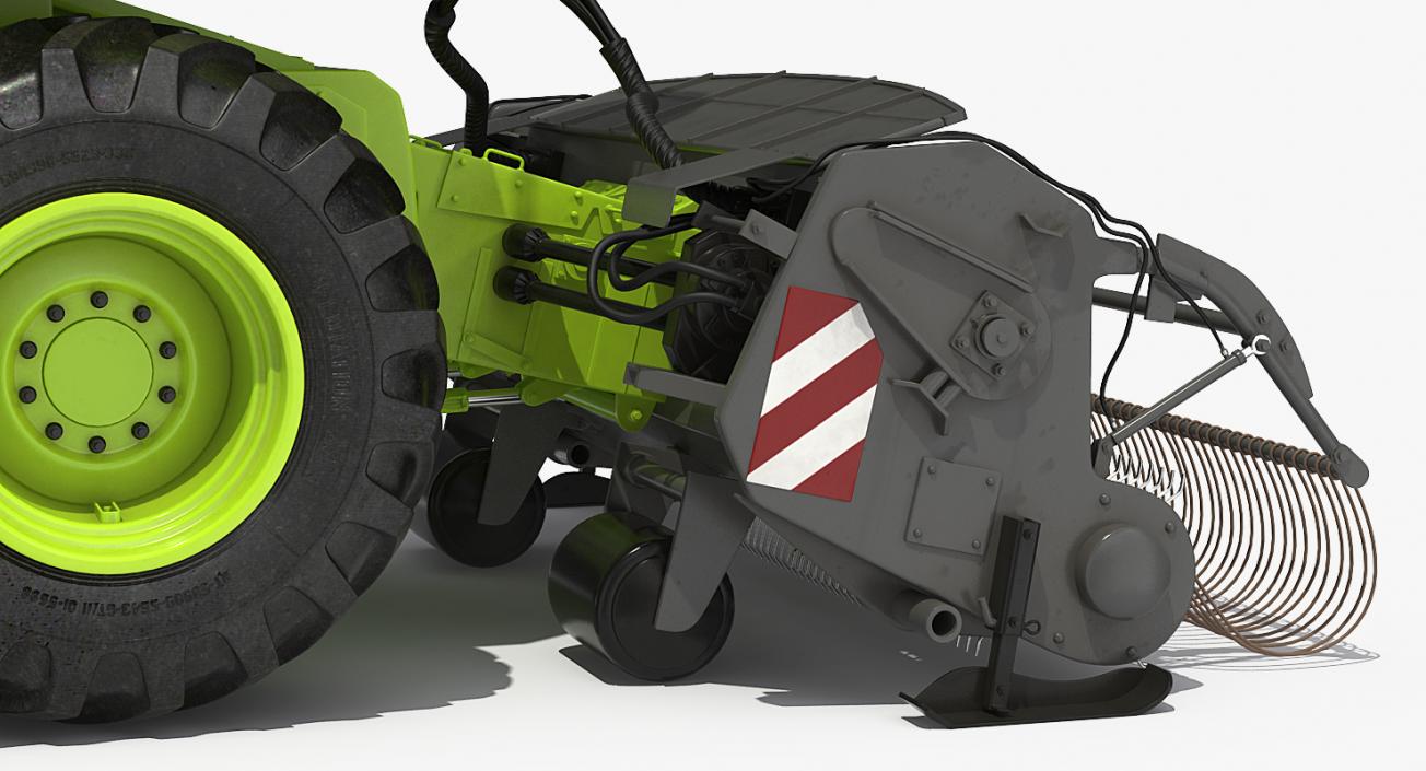 Forage Harvester Combine Generic Rigged 3D model