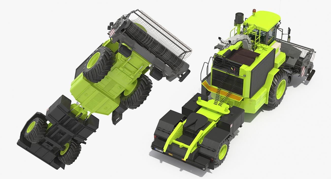 Forage Harvester Combine Generic Rigged 3D model