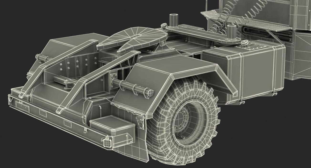 Forage Harvester Combine Generic Rigged 3D model