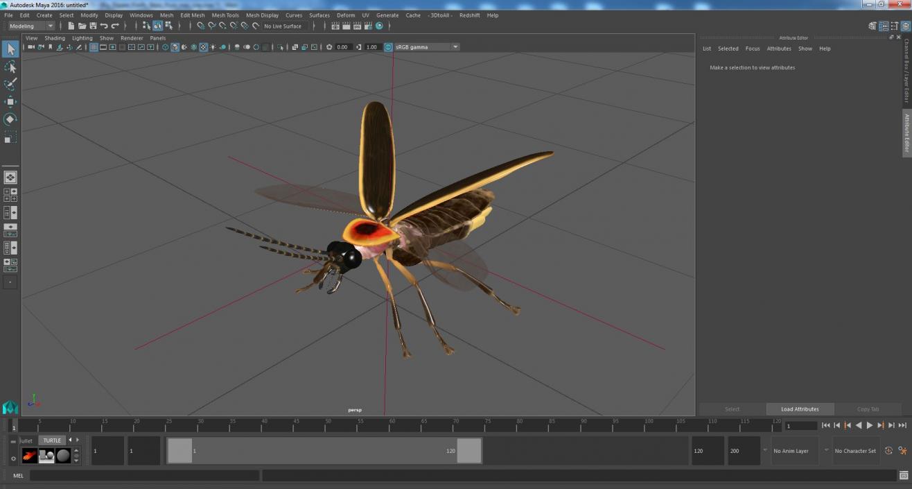 Big Dipper Firefly Basic Pose 3D model