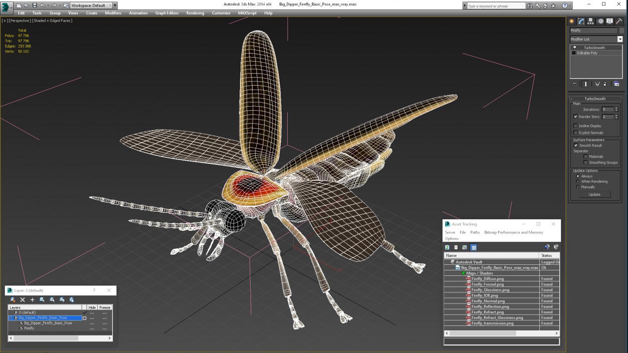 Big Dipper Firefly Basic Pose 3D model