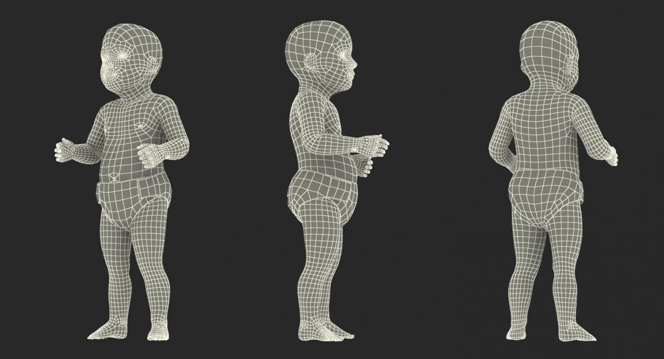 Baby Boy Standing 3D