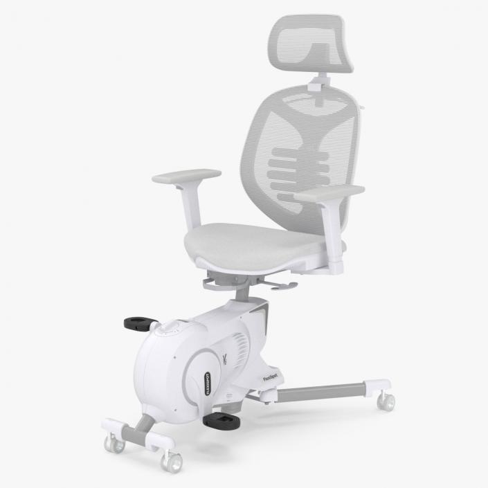 3D Office Fitness Chair White