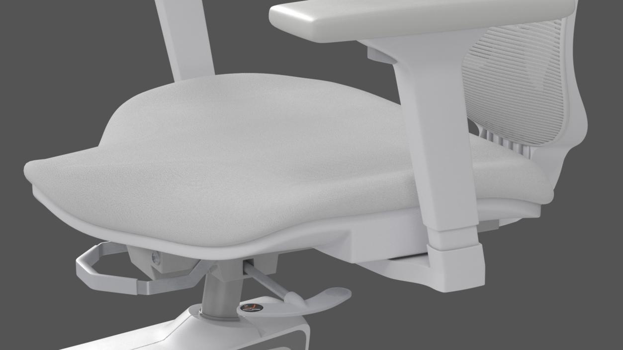 3D Office Fitness Chair White