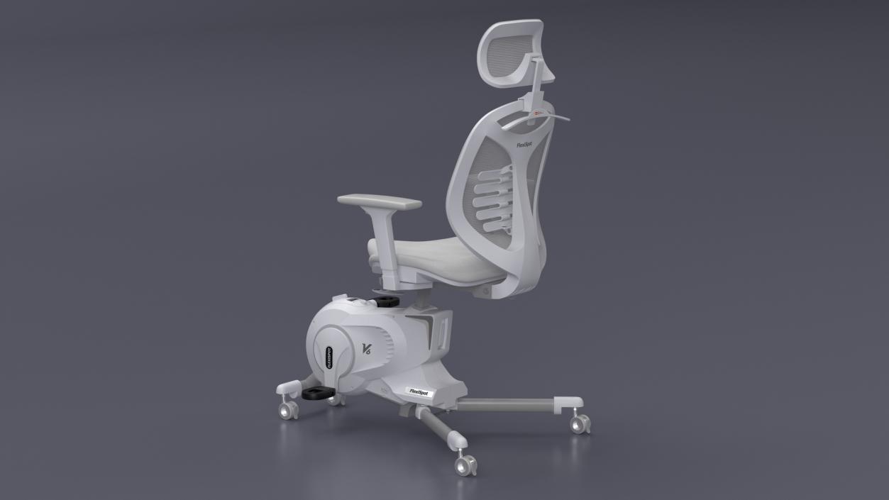 3D Office Fitness Chair White