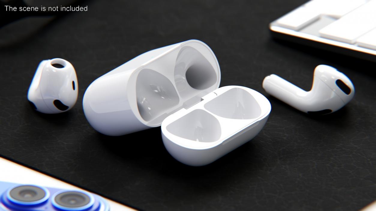 3D Case for Apple AirPods 4 Opened