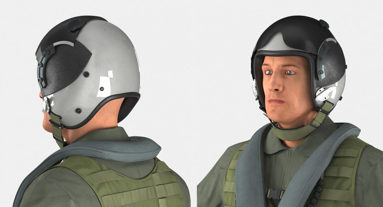 US Military Pilots Collection 3D model