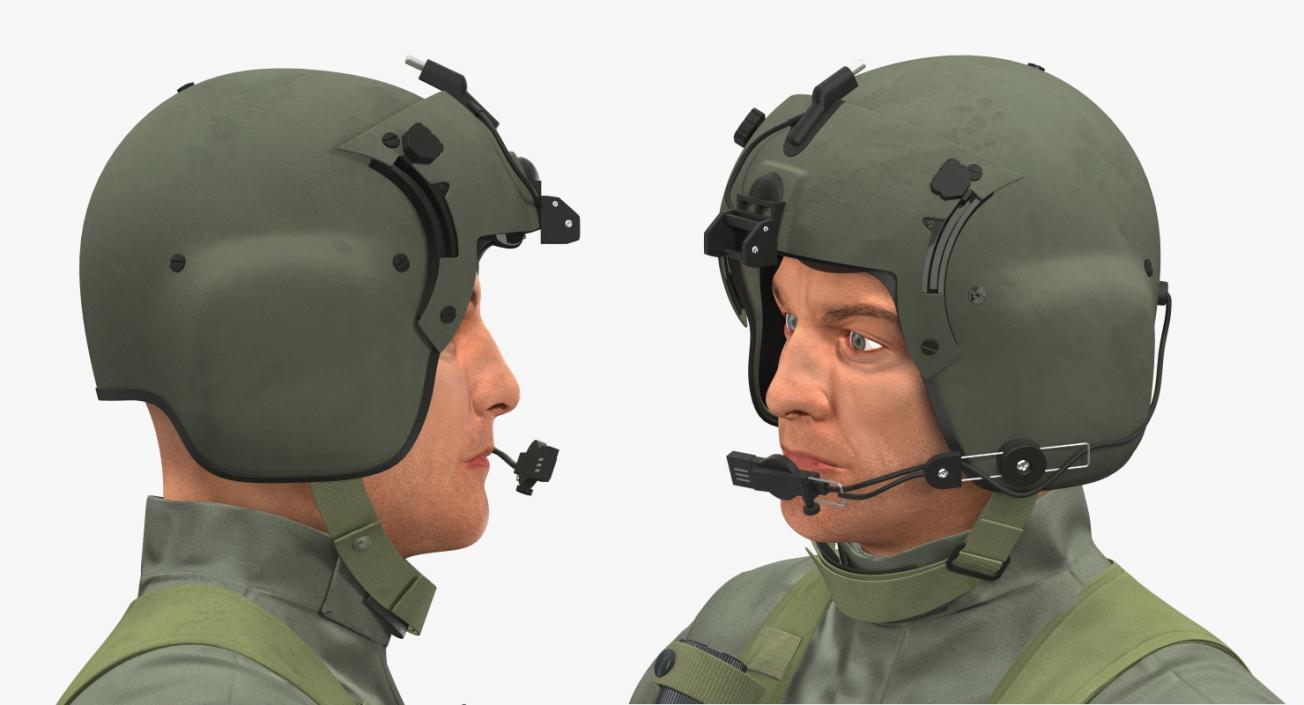 US Military Pilots Collection 3D model