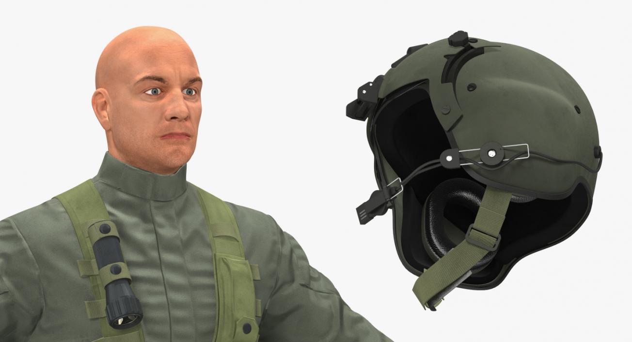 US Military Pilots Collection 3D model