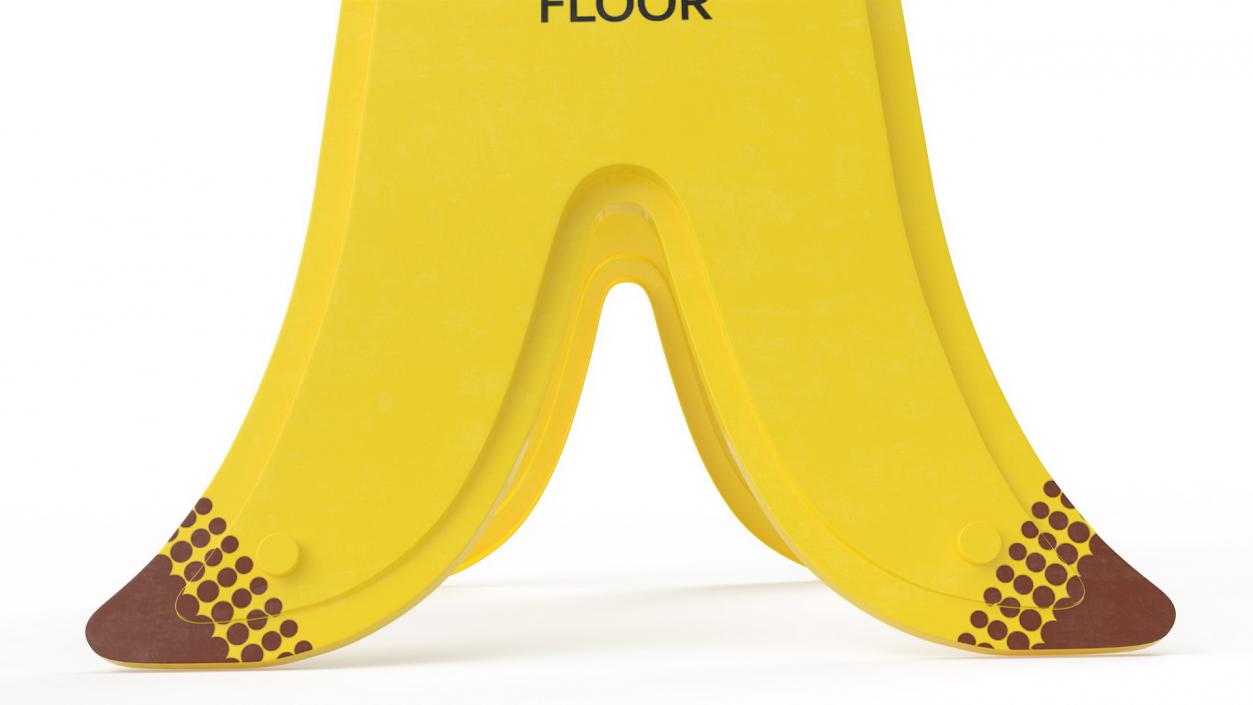 Folding Sign Wet Floor 3D