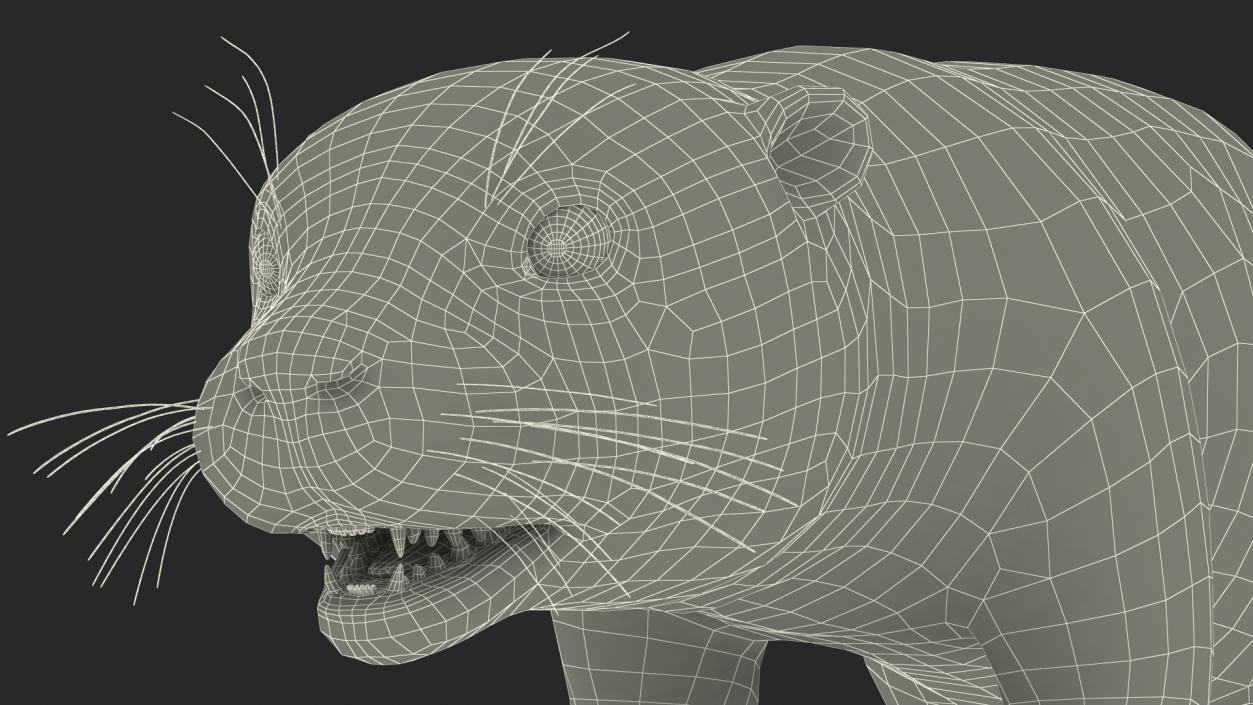 River Otter Basic Pose 3D