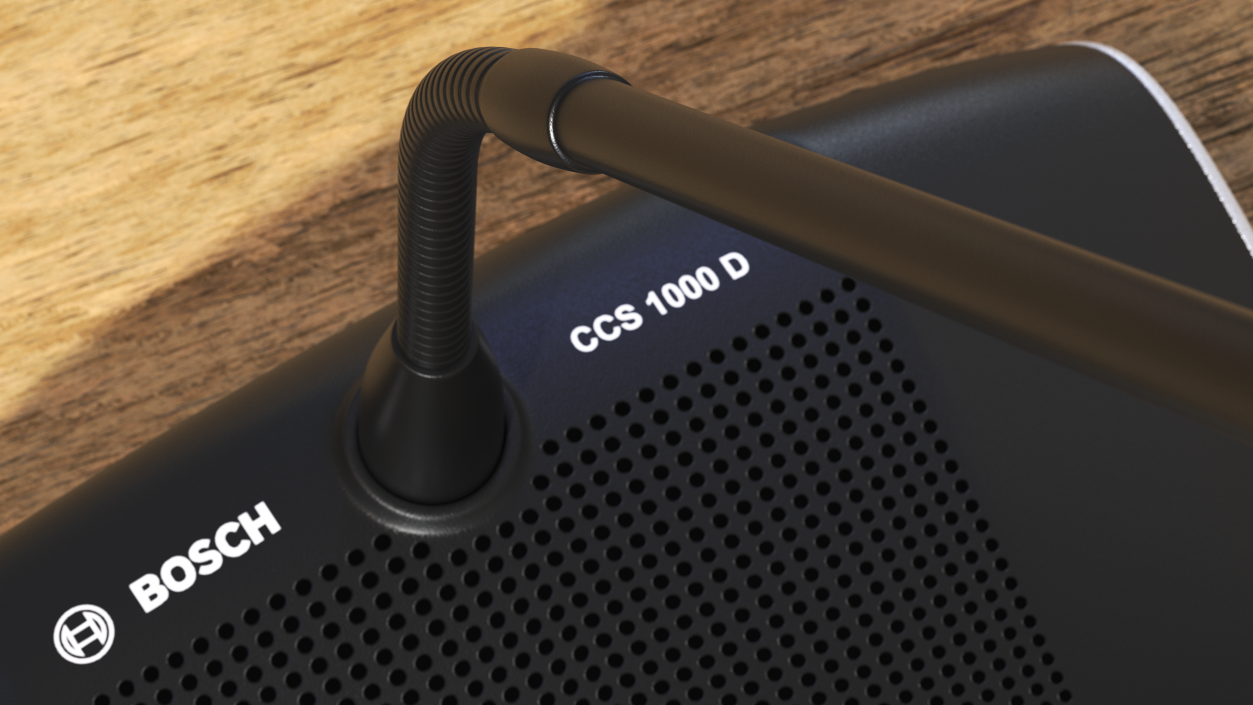 Bosch CCSD Discussion Device with Long Stem Microphone 3D model