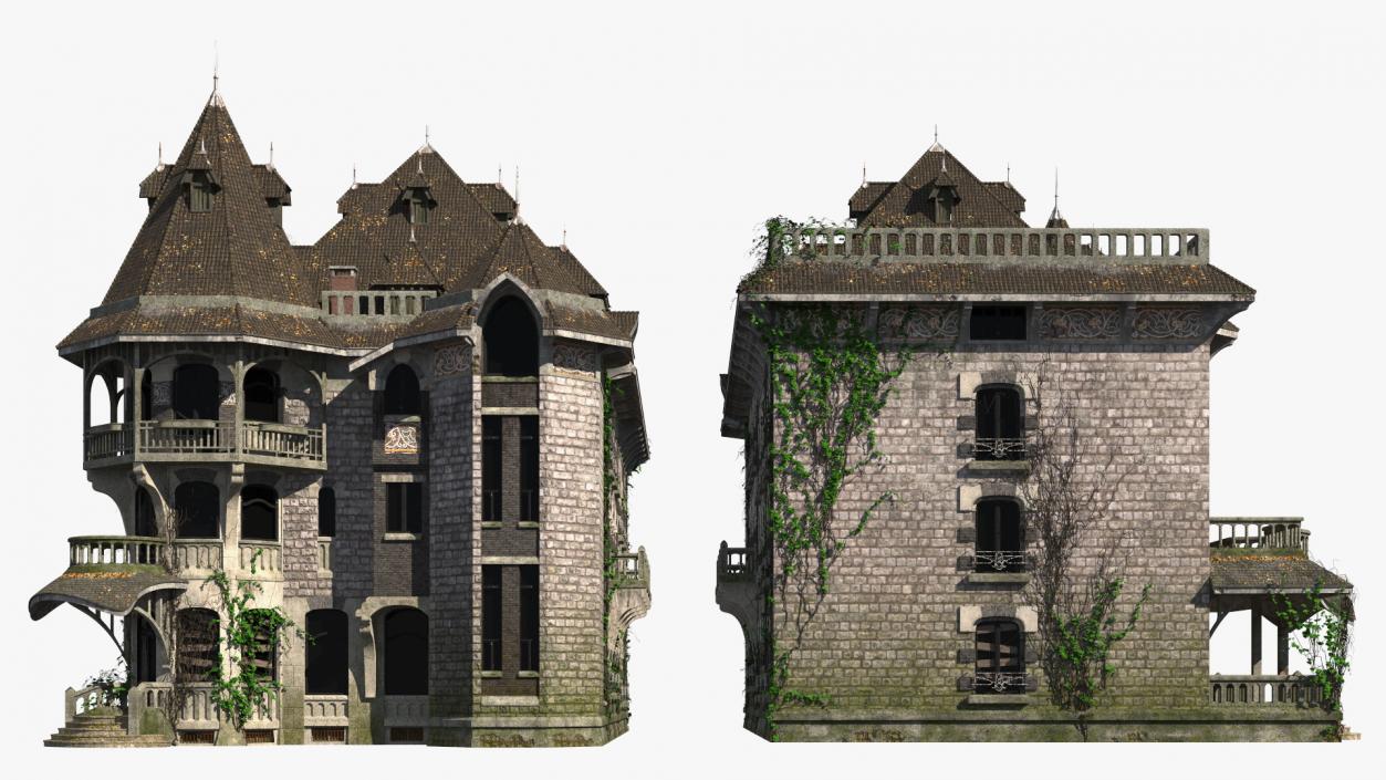 Old Haunted Mansion 3D model