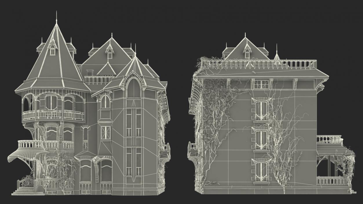 Old Haunted Mansion 3D model