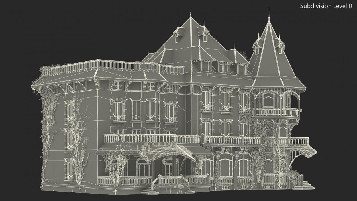 Old Haunted Mansion 3D model