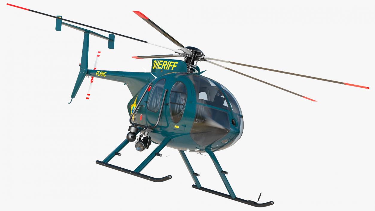 3D MD 500E Sheriff Helicopter