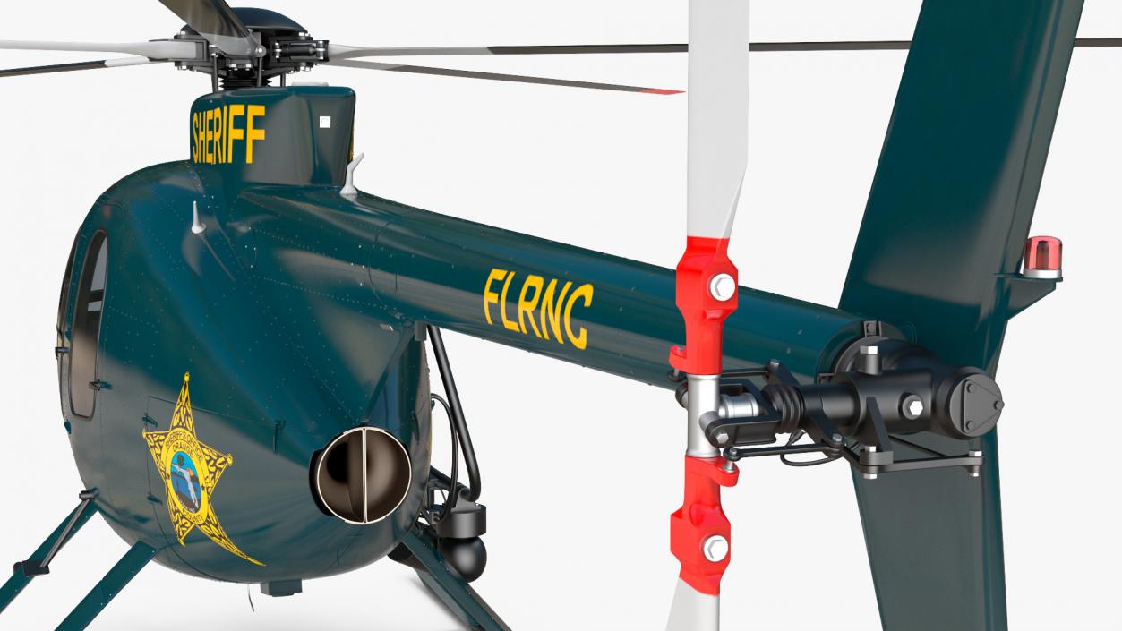 3D MD 500E Sheriff Helicopter