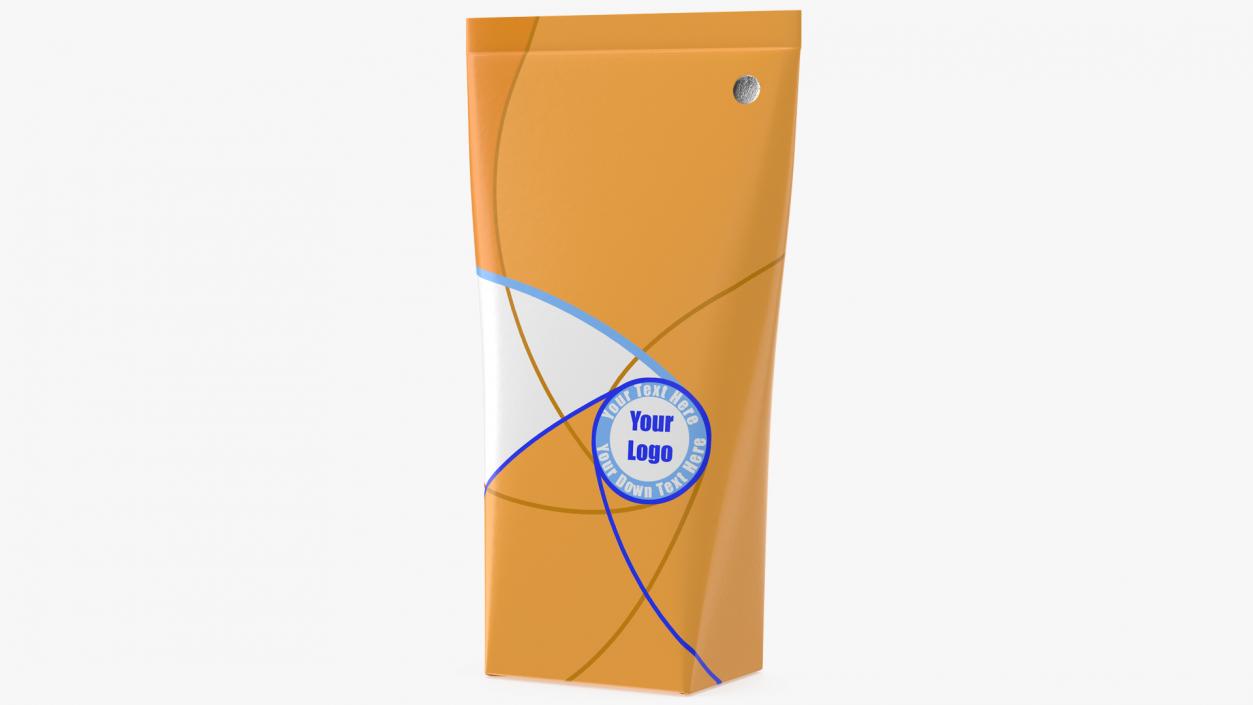 3D Aseptic Packaging For Triangular Liquid Orange Mockup model