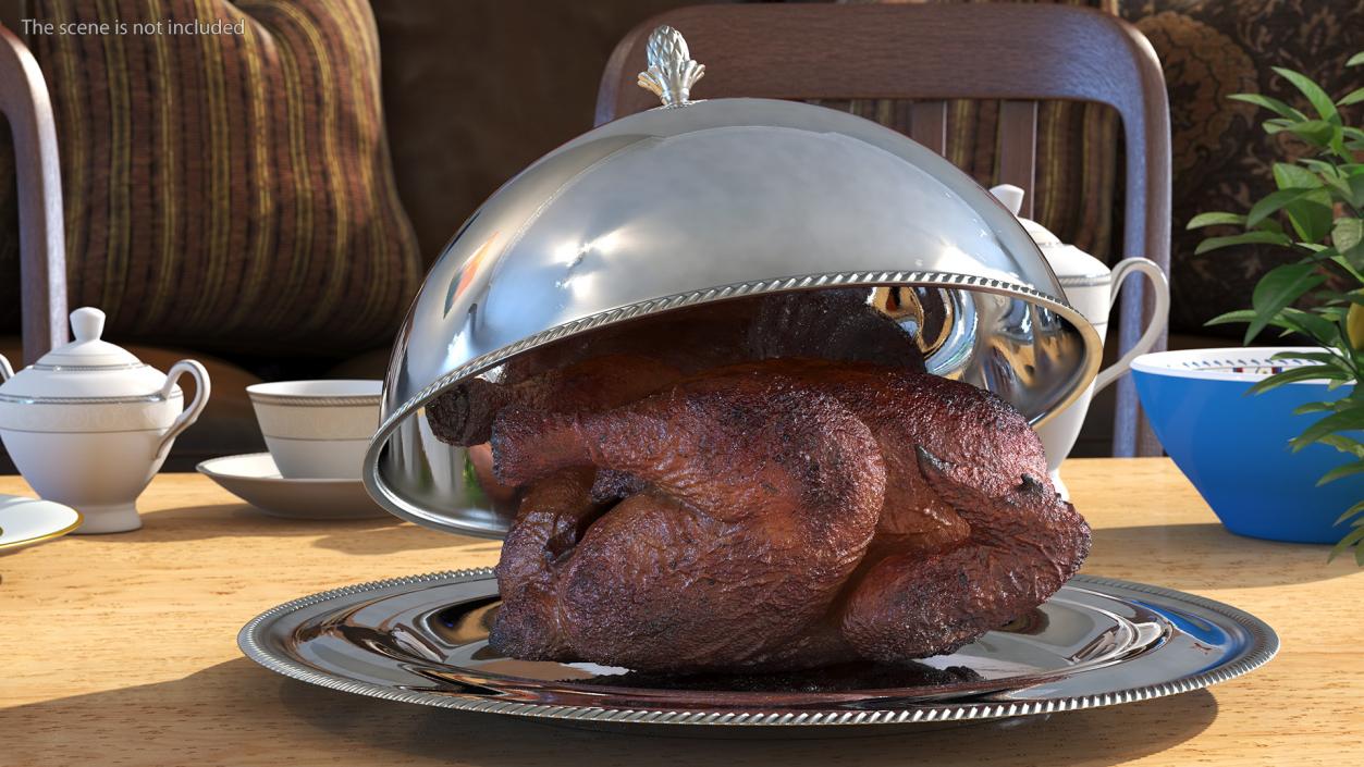 Roasted Turkey in Cloche Cook 3D model