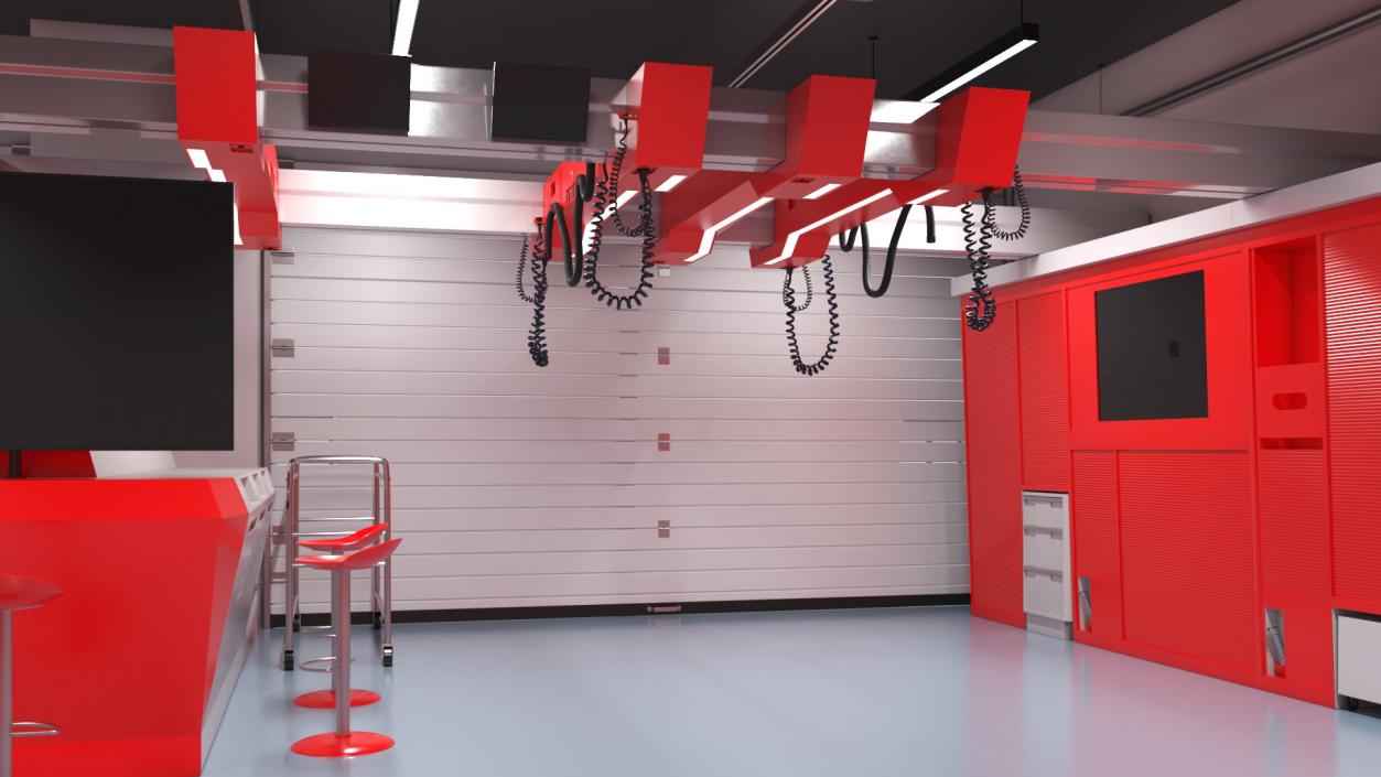 High Speed Garage Rigged 3D model