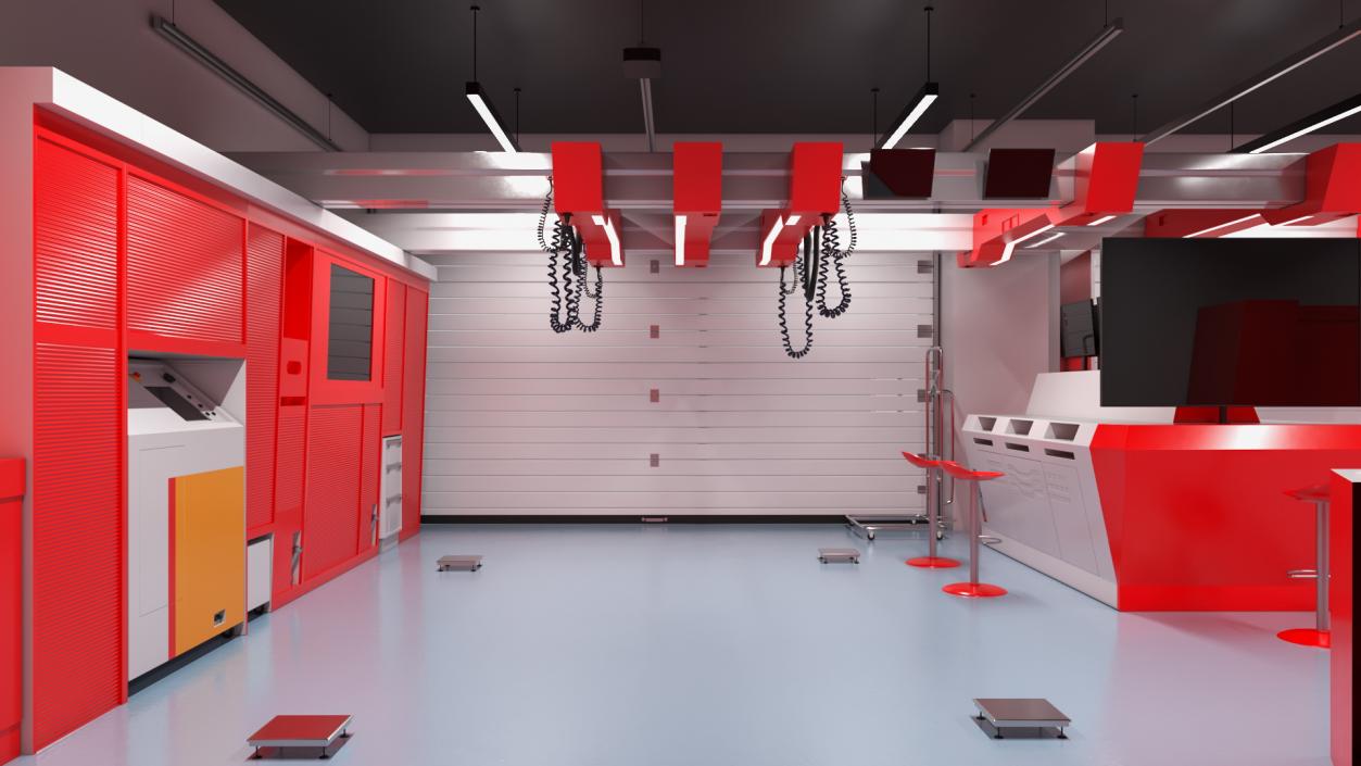 High Speed Garage Rigged 3D model