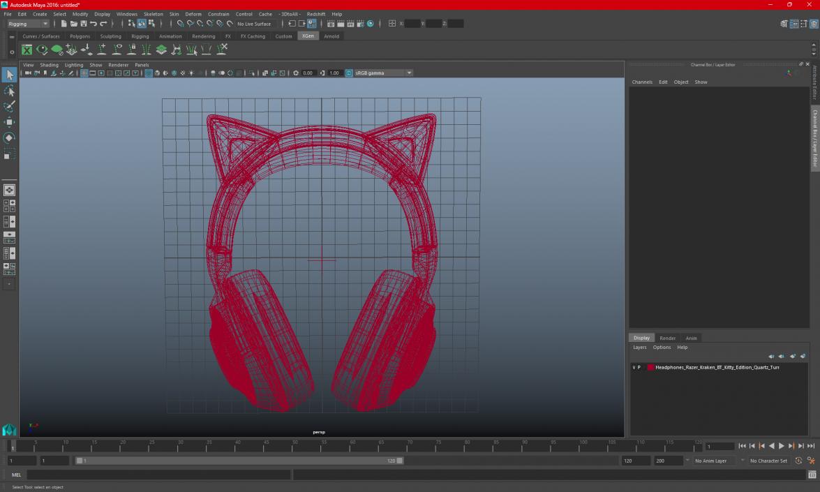 Wireless Razer Kraken Headphones BT Kitty Edition 3D model